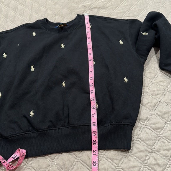 Big Girls Polo Pony Fleece Sweatshirt. - Picture 7 of 9